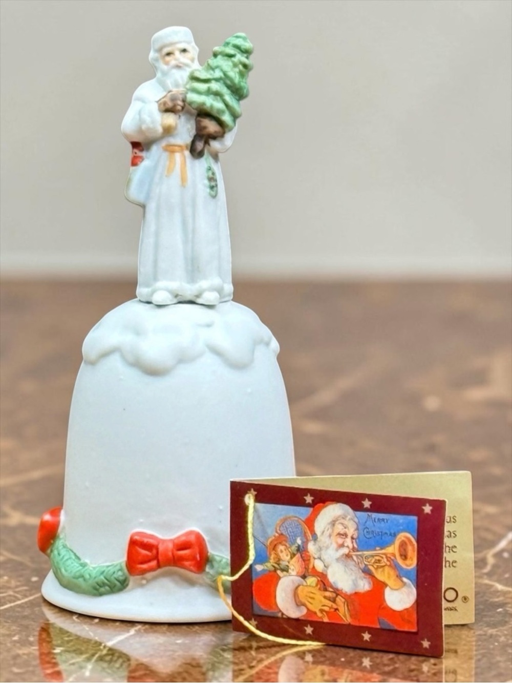 1985 ENESCO “Santa Claus Shoppe” Santa Bell